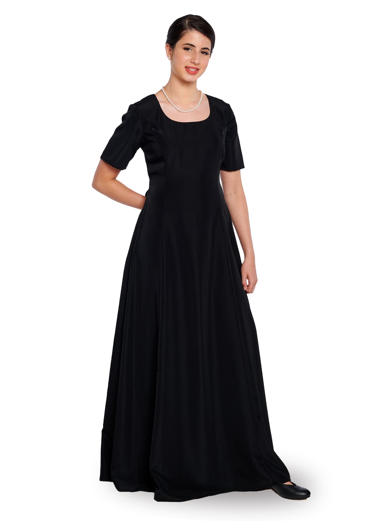 ZELDA (Style #105) - Scoop Neck Short Sleeve Dress