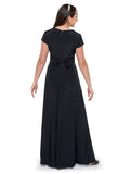 SABRINA (Style #106) V-Neck Cap Sleeve Dress