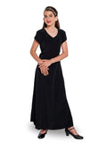 SABRINA (Style #106Y) V-Neck Cap Sleeve Dress - Youth
