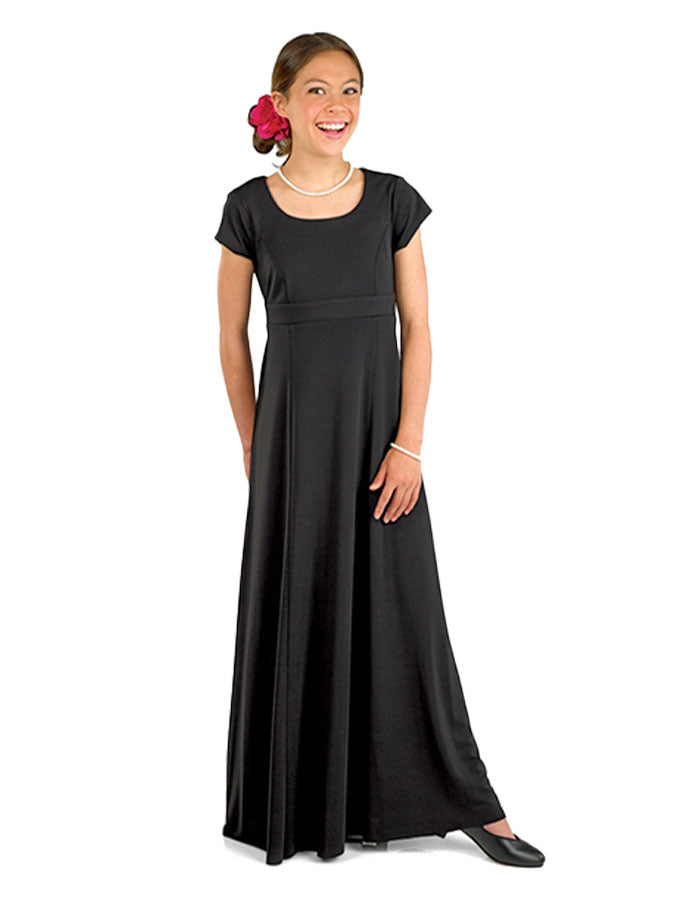 maxi long sleeve girls concert dress black Concert Black Everett Dress
