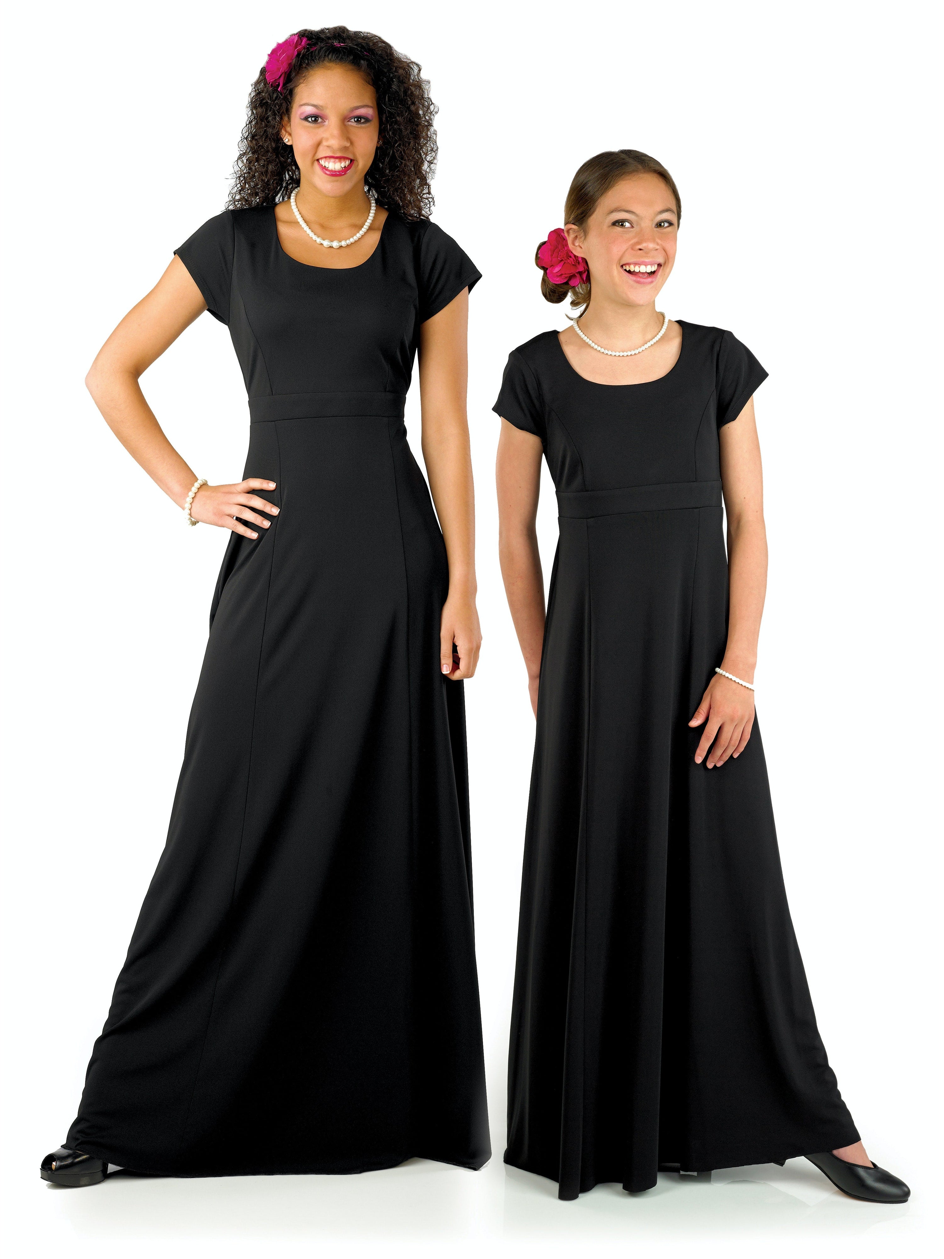 Girls black sales concert dress
