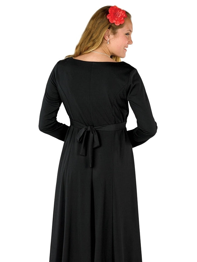 CAROLINE (Style #116) - Sweetheart Neck, Long Sleeve Dress