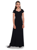 MELISSA (Style #118Y) - Heart Neck, Cap Sleeve Dress - Youth