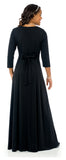 TAYLOR (Style #120) - Sweetheart Neckline, 3/4 Sleeve Dress
