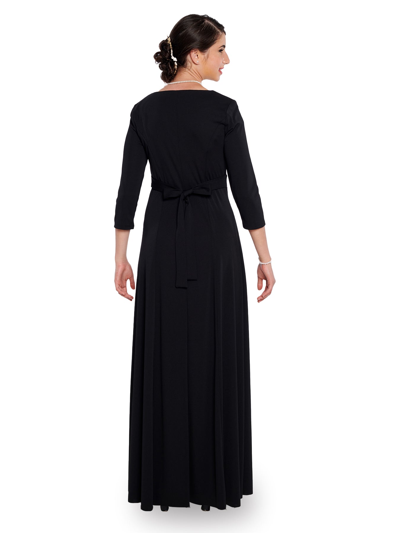 NATALIE (Style #125) - Scoop Neckline 3/4 Sleeve Dress