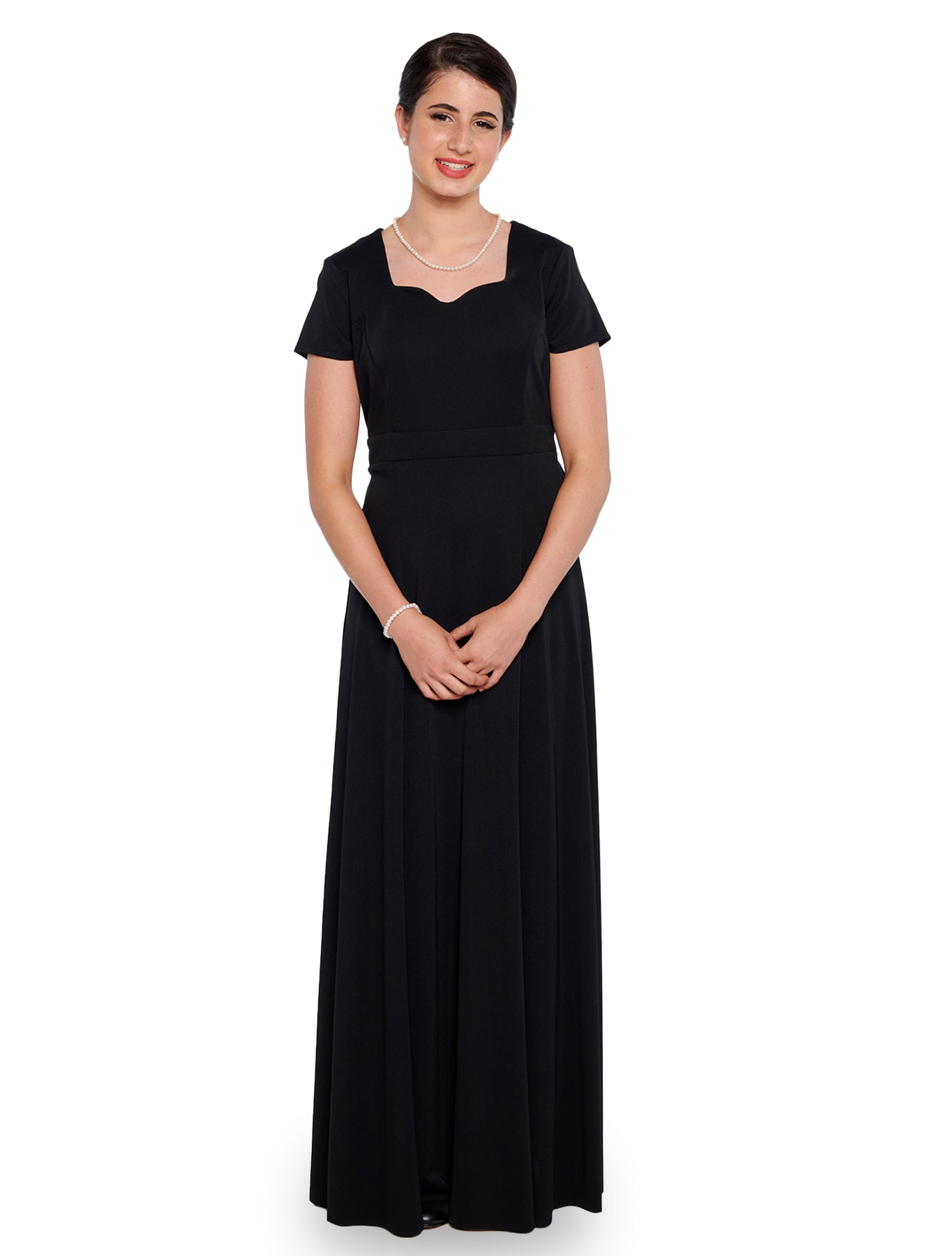 CHLOE (Style #143) - Sweetheart Neckline, Short Sleeve Dress Cousin's Concert Attire CHLOE (Style #143) - Sweetheart Neckline, Short Sleeve Dress Cousin's Concert Attire