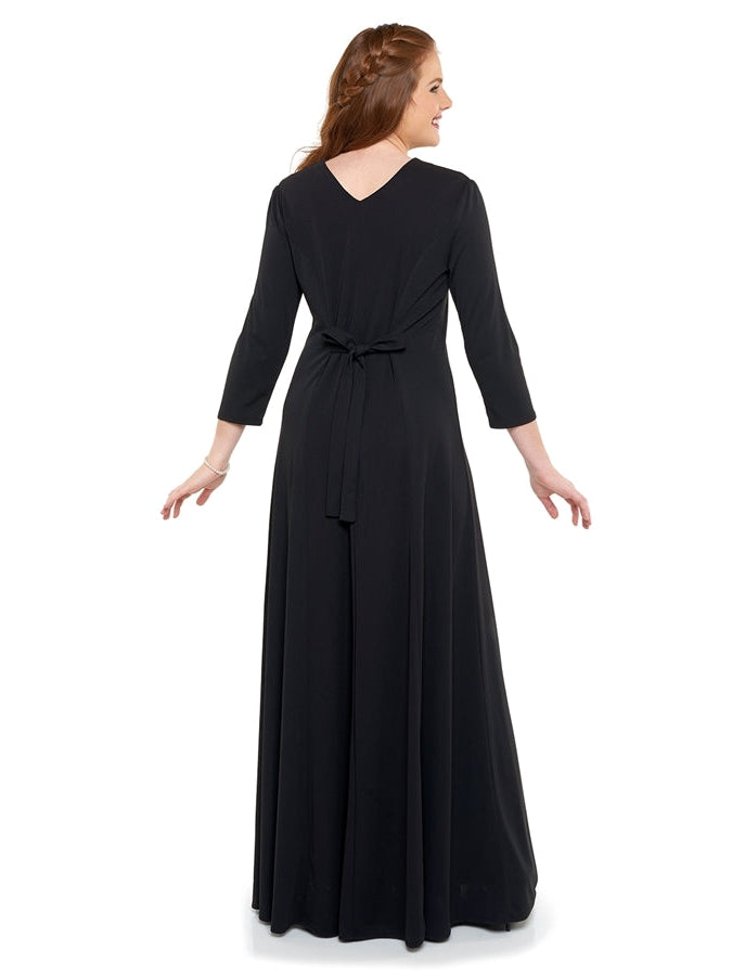 SAMANTHA (Style #144) - High Neck, 3/4 Sleeve Gown