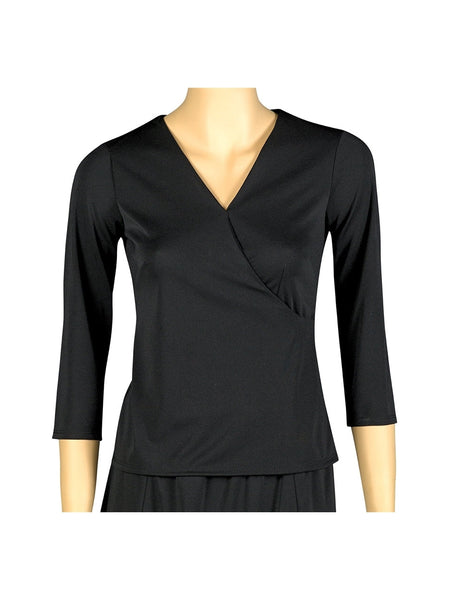 トップス argue OVER DEFORMATION BLOUSE Crystal Cross Over Knit Blouse | Separates | Cousin's Concert Attire