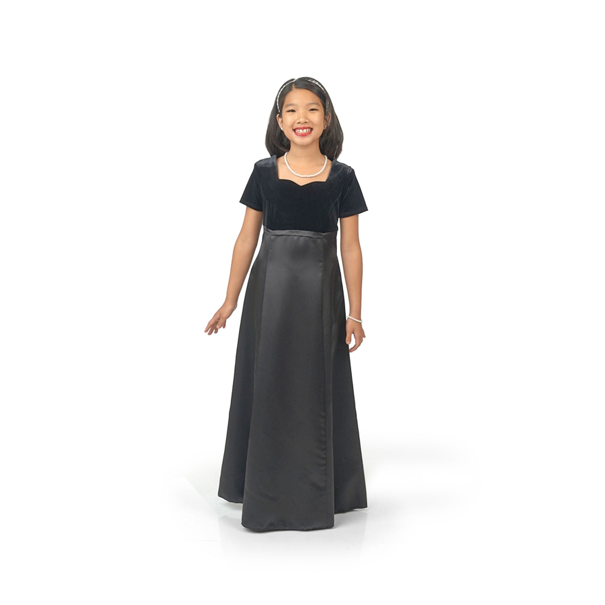 Stephanie Floor Length Concert Dress-Youth | Concert Dresses | Cousin's Concert Attire Stephanie Floor Length Concert Dress-Youth | Concert Dresses | Cousin's Concert Attire