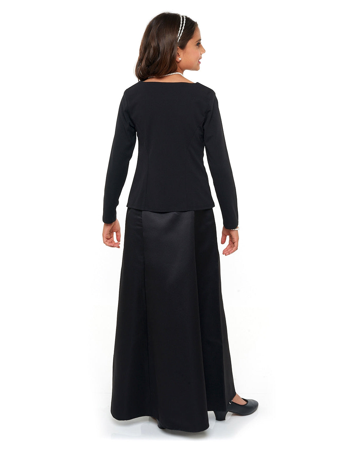 ROSALENA (Style #3220Y) - Satin Floor Length Skirt - Youth