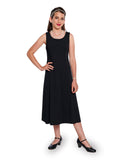 HANNAH (Style #400Y) - Scoop Neck Sleeveless Swing Dress-Youth