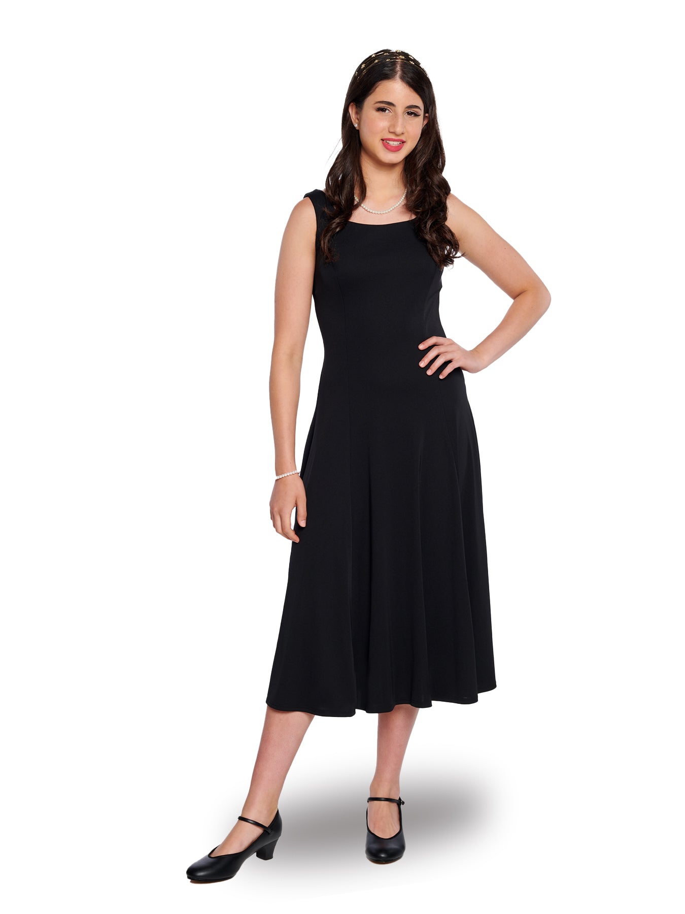 HANNAH (Style #400) - Scoop Neck Sleeveless Swing Dress