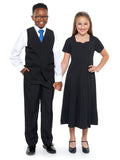VALENTINA (Style #403Y) - Sweetheart Neck Short Sleeve Show Choir Dress-Youth