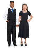 VALENTINA (Style #403Y) - Sweetheart Neck Short Sleeve Show Choir Dress-Youth