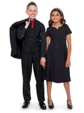 RILEY (Style #6710B) - Black Shirt, Vest, Tie Package with Pant - Youth