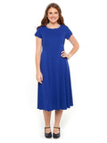 EMMA (Style #414) - High Scoop Neck Cap Sleeve Show Choir Dress