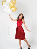 AUDREY (Style #425) - Boat Neck Sleeveless Show Choir Dress