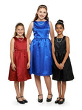 AUDREY (Style #425Y) - Boat Neck Sleeveless Show Choir Dress - Youth