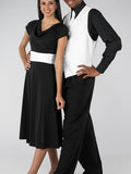 PARIS (Style #433) - Cowl Neck Cap Sleeve Show Choir Dress