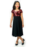 CHELSEA (Style #518Y) - Heart Shaped Neck Cap Sleeve Show Choir Dress- Youth