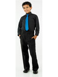 VINCENT (Style #6701B) - Black Shirt With Dress Trousers Package - Boys