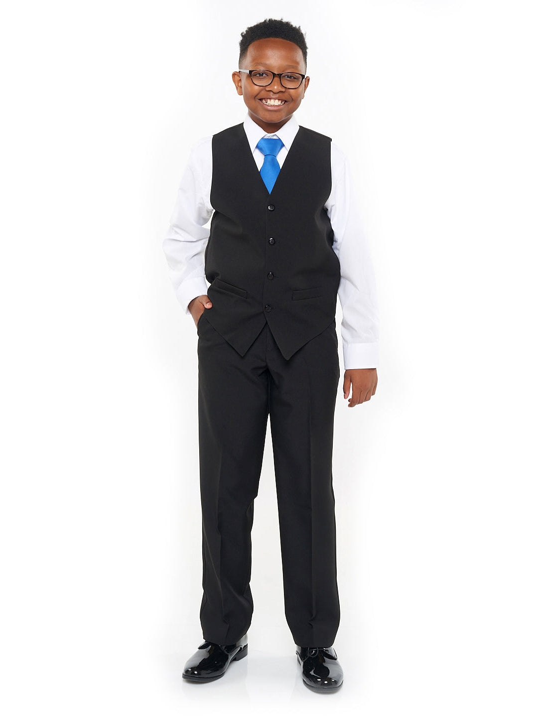 CHARLIE (Style #6705B) - Vest and Tie Ensemble Package - Boys