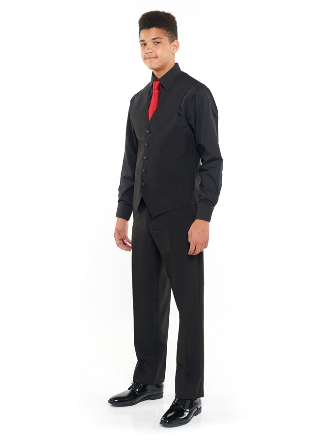 RILEY (Style #6710) - Black Shirt, Vest, Tie Package with Pants RILEY (Style #6710) - Black Shirt, Vest, Tie Package with Pants