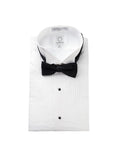 700-Y - White Wing Tip Collar Pleated Tuxedo Shirt - Youth