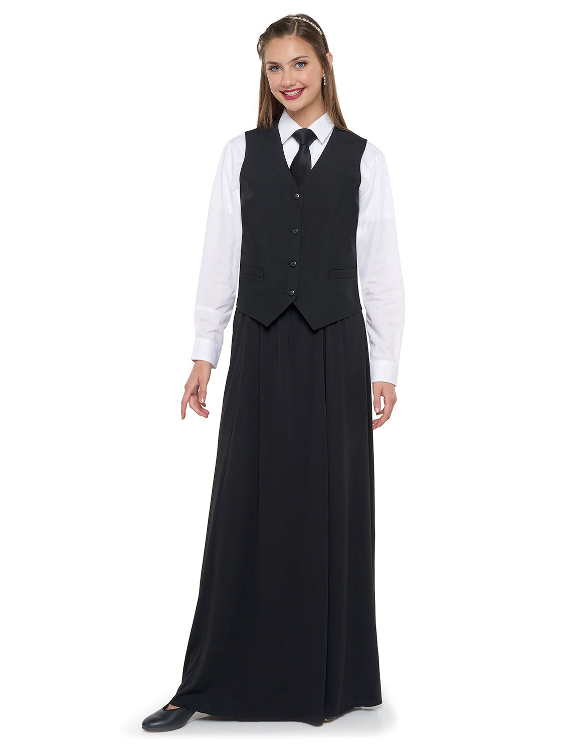 TATIANA Style 2220 Floor Length Concert Skirt Black XS