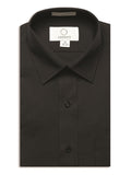 751 - Black Laydown Collar Non-Pleated Dress Shirt