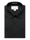 751-B - Black Laydown Collar Non-Pleated Dress Shirt - Boys